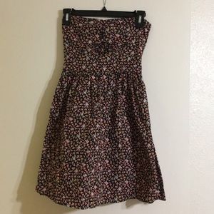 Floral Strapless Dress